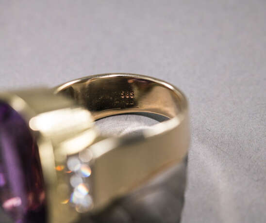 Amethyst-Diamant-Ring - Foto 5