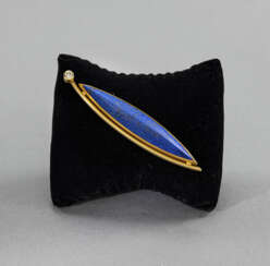 Brosche mit Lapis-Lazuli