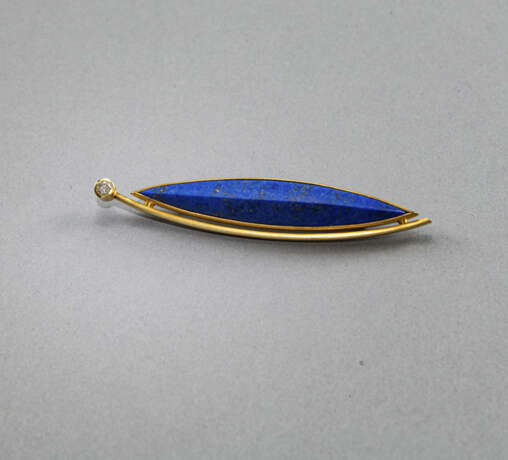 Brosche mit Lapis-Lazuli - photo 2