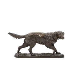 MÈNE, PIERRE JULES (Paris 1810-1879 ebd.) Tierplastik "laufender Hund", um 1875.