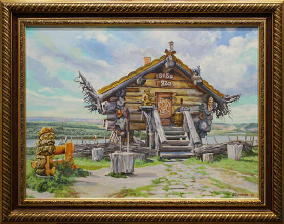 Painting “In the village of Abalak”, Canvas, Oil paint, Realist, Landscape painting, Russia, 2016 - photo 2