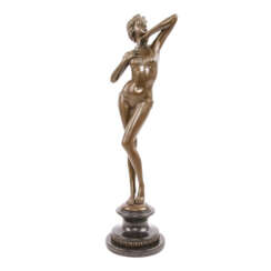 MILO (Bildhauer des 20. Jahrhundert), "Badende", Bronze brüniert,