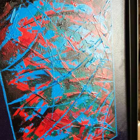 Reflection - 2 Grundierte Hartfaserplatte Acrylfarbe Abstrakte Kunst смешанный Russland 2021 - Foto 7