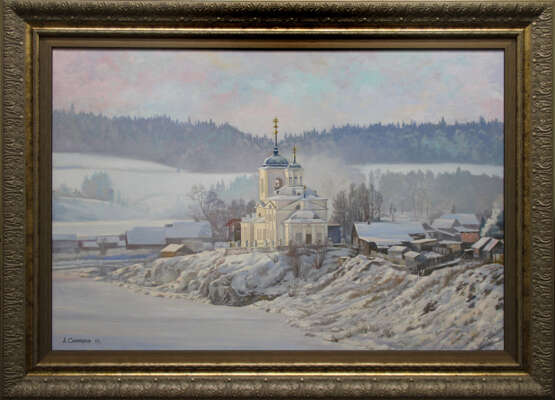 Painting “Sloboda”, Canvas, Oil paint, Realist, Landscape painting, Russia, 2017 - photo 2