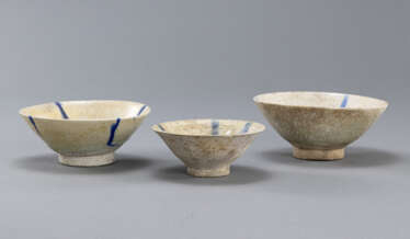 Drei feine Keramik Schalen