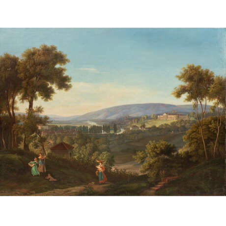 STEINKOPF, Gottlob Friedrich, NACH (G.F.S.: Stuttgart 1779-1860), "Stuttgart, Schloss Rosenstein", - фото 1