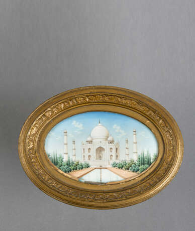 Miniaturmalerei des Taj Mahals auf Elfenbein - фото 1