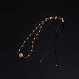 Halskette mit Gold- und Granatperlen - photo 4