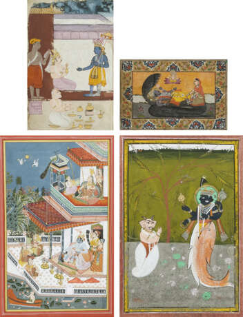 Sieben Miniaturen mit Darstellungen von figuralen Szenen, u.a. von Tänzerinnen - фото 2