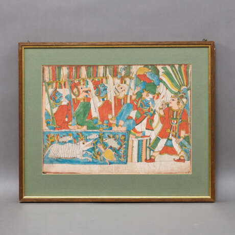 Sieben Miniaturen mit Darstellungen von figuralen Szenen, u.a. von Tänzerinnen - фото 9