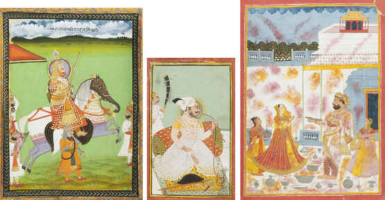 Sieben Miniaturen mit Darstellungen von figuralen Szenen, u.a. von Tänzerinnen - фото 11