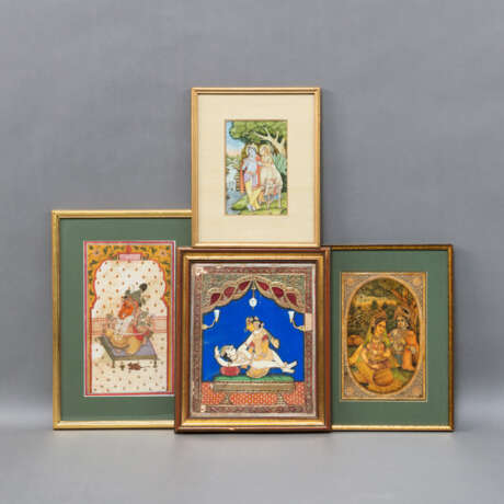 Sieben Miniaturen mit Darstellungen von figuralen Szenen, u.a. von Tänzerinnen - photo 25