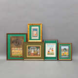 Fünf Miniaturmalereien, u.a. Darstellungen aus dem Leben Krishna. - photo 2