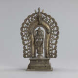 Seltene Stele aus Bronze mit Darstellung der Devi - photo 1