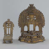 Zwei Altäre aus Bronze, u,a, gemacht für Vishnu - photo 2