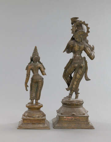 Bronze des Krishna und Bronze der Devi - photo 3