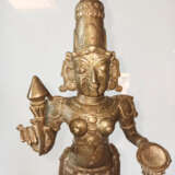 Bronzefigur auf einem Sockel, möglicherweise Kali - Foto 4
