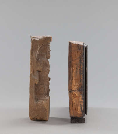 Zwei Holzreliefs, u.a, mit Parvati - photo 2
