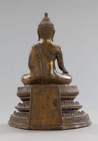 Bronze des Buddha mit Lackvergoldung - Foto 2