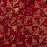 Zwei songket Textilien, rotgrundige Textilien mit feinem Dekor von durchwebten Goldfäden. Eines mit zentraler Ikat Musterung. - Foto 9