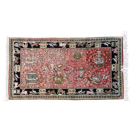 Orientteppich aus Seide. 20. Jahrhundert, ca. 139x78 cm - Foto 1