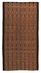 Frauenrock (bidang) aus Baumwolle mit Mustern in Streifen. Borneo