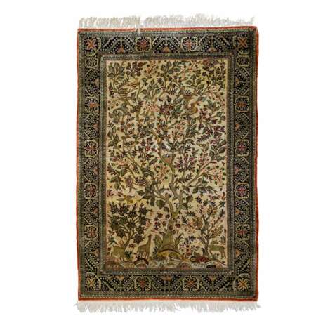 Orientteppich aus Seide. GHOM/PERSIEN, 20. Jahrhundert, 152x103 cm - photo 1