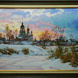 Gemälde „Twilight“, Leinwand, Ölfarbe, Realismus, Landschaftsmalerei, Russland, 2015 - Foto 2