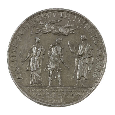 Württemberg, Herzogtum - Bleimedaille (Zwittermedaille) 1674 von J.C. Müller, - photo 1