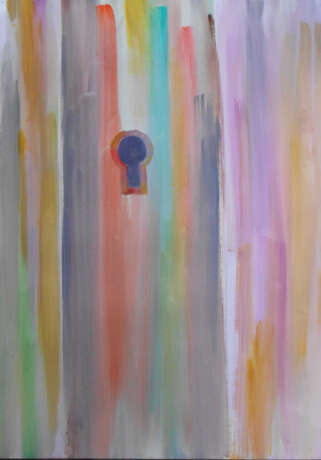 Gemälde „Schlüssel zu allen Türen“, Whatman Papier, Aquarell, Субъективный экспрессионизм, Абстракт, 2021 - Foto 1