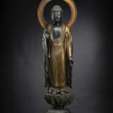 Skulptur des Buddha Amida Nyorai aus Holz - фото 1