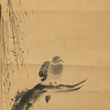 Vogel auf Baumzweig im Stil von Kano Tsunenobu - фото 1