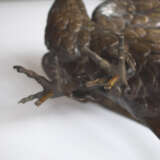 Bronze eines Adlers auf einem Stand aus Wurzelholz - фото 8