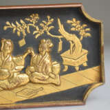 Partiell vergoldete '´Sawasa-Deckeldose mit reliefiertem Dekor von Paar geflügelten Drachen und floralem Rankwerk - photo 8