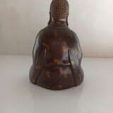Bronze des Buddha Amida im Meditationssitz - Foto 4