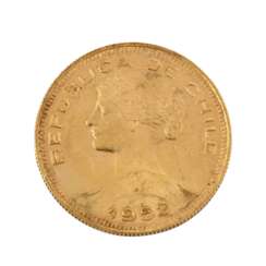 Chile/Gold - 100 Pesos 1952, 18,3 g Gold fein,