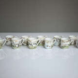 Mokka- und Teeservice mit Fujiyama-Dekor aus dünnwandigem Porzellan - Foto 13