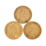 Preussen/GOLD - 3 x 20 Mark mit 1872 A Wilhelm I., - Foto 1