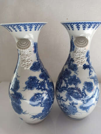 Paar Vasen aus Hirado-Porzellan - Foto 4
