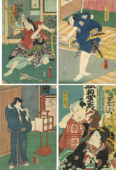Utagawa Kunisada (1786-1865) und Toyohara Kunichika (1835-1900)