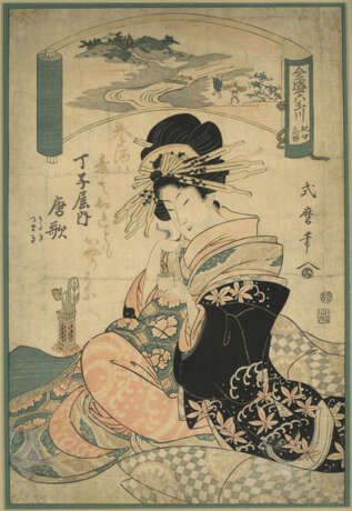 Kitagawa Shikimaro (tätig um 1810) und Kikugawa Eizan (1787-1867) - Foto 2