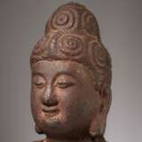 NER EARLIER IRON HEAD OF A BUDDHA - photo 1