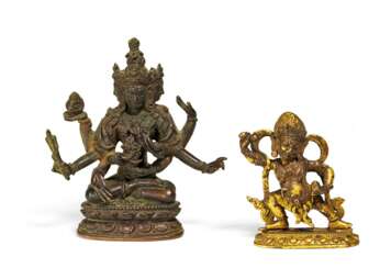Aussergewöhnlich feine Figuren von Ushnishavijaya und Vajrapani