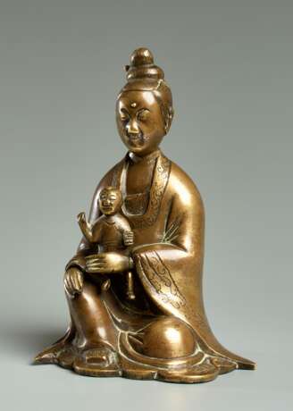 THE GODDESS GUANYIN WITH CHILD - photo 1