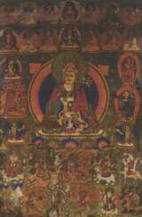 Beeindruckend grosses Thangka des Padmasambhava