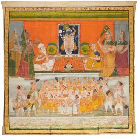 Grosser pichhavai-Tempelbehang für den Geburtstag von Krishna - photo 1