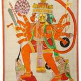Grosses Yantra des zügellosen Hanuman - photo 1