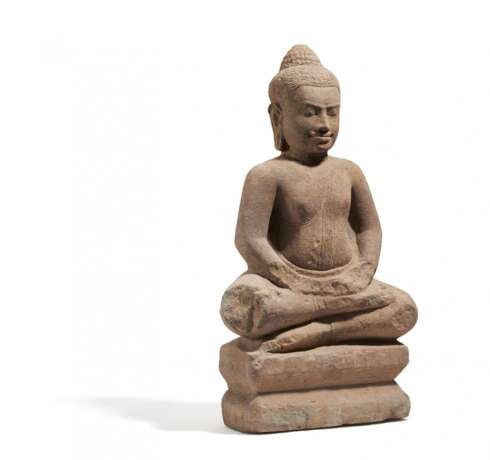 Buddha, auf einem Thron sitzend - Foto 1
