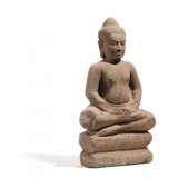 Buddha, auf einem Thron sitzend - photo 1