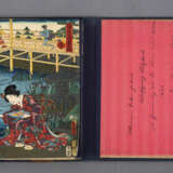 Album mit Krepppapierdrucken von Kunisada II., Sadahide und anderen - Foto 6